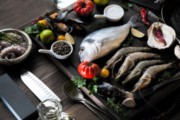 Meeresfrüchte und Fisch 