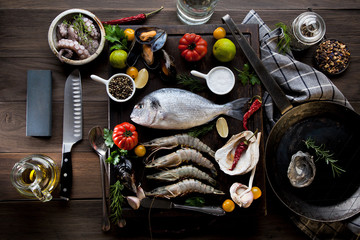 Meeresfrüchte und Fisch 