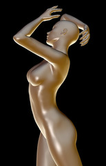 Naklejka premium 3d rendered illustration of a female body