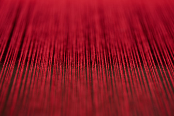 Red thread closeup