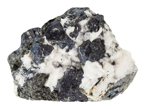 knopite druse isolated on white