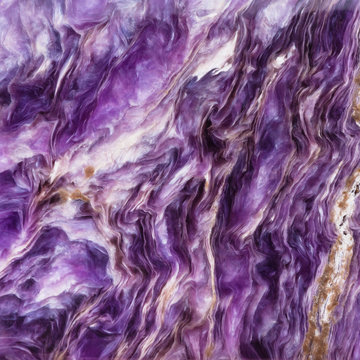 square background from polished charoite gemstone