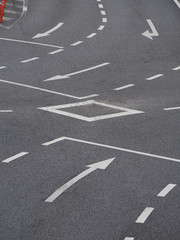 交差点の白線