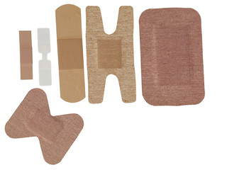 different types of bandages.