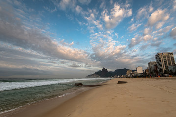 Clouds Over Ipanema Beach in Rio de Janeiro, Brazil