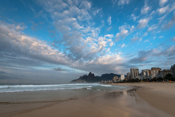 Clouds Over Ipanema Beach in Rio de Janeiro, Brazil