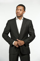 Hip and Trendy Formal Black Male