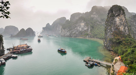 A Foggy Day in Halong Bay - Vietnam