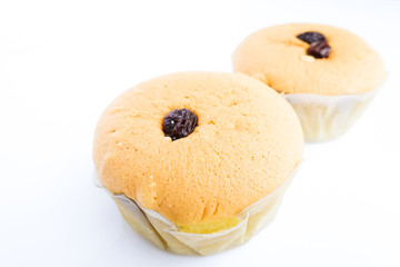 mini muffins isolated on white