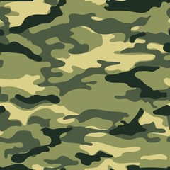 Military background. Seamless vector pattern - obrazy, fototapety, plakaty