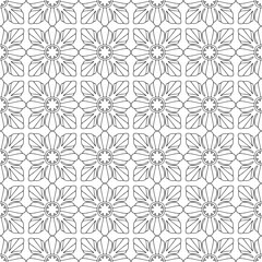 square rosettes seamless pattern