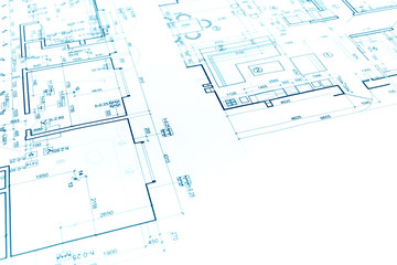 architectural background with construction plan and technical dr