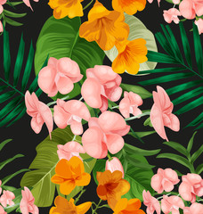 Orchid seamless pattern