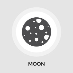 Moon flat icon