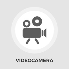 Video Camera Flat Icon