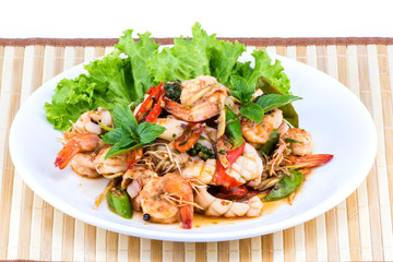 Thai seafood salad spicy