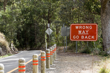 Fototapeta premium Australisches Straßenschild