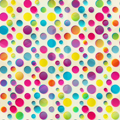 Fototapeta na wymiar multicolor circle seamless pattern