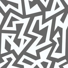 Monochrome labyrinth seamless pattern.
