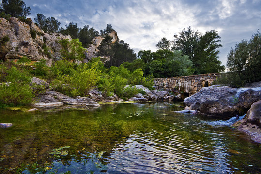 Watercourse of La Cesse river