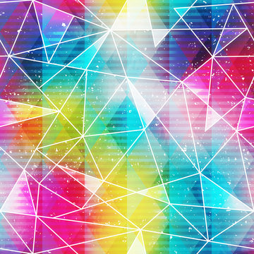 rainbow triangle seamless pattern