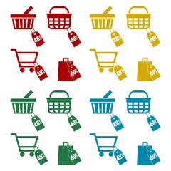 Shopping cart set, 40 percent