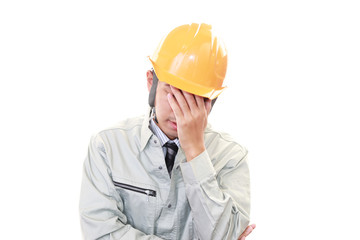 落胆する労働者