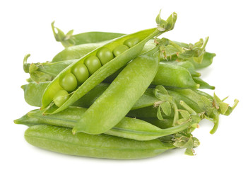 Fresh green peas