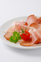 Thin slices of Black Forest ham