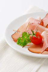 Thin slices of Black Forest ham