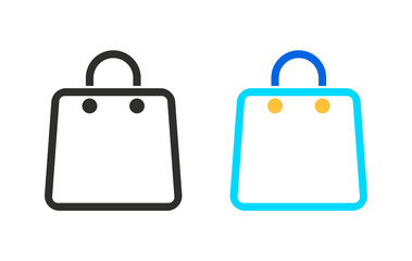 Shopping bag - vector icon.