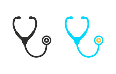 Stethoscope - vector icon.