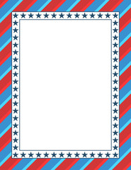 American themed patriotic border design