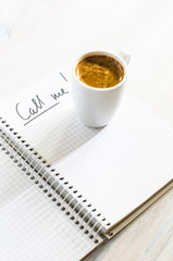 Notebook and writting note