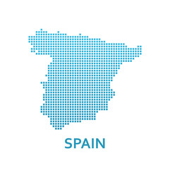 Fototapeta premium Pixel Map of Spain