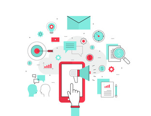 business mobile advertising and marketing   concept 