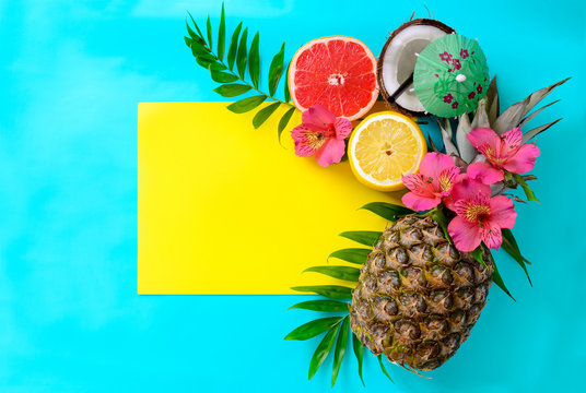Summer tropical fruits