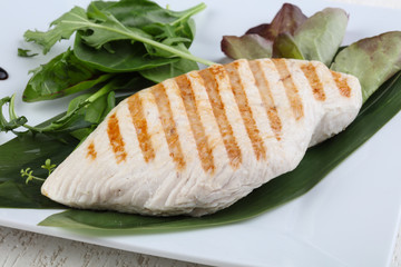 Grilled turkey steak