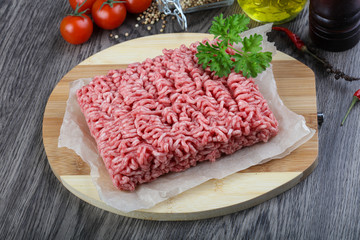 Minced beef meat