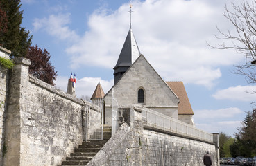 Fototapeta na wymiar Eglise Sainte Radegonde à Giverny (Eure)