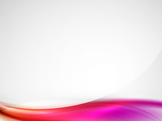 Bright color wave with blur and glowing effects