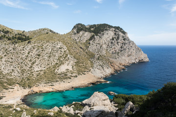 Fototapeta premium Cala Figuera, Cap Formentor, Majorca, Spain