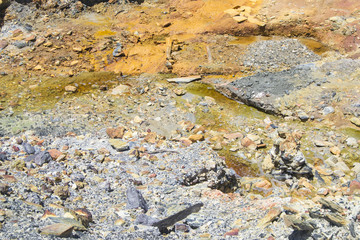 Cauce de río en Minas de Riotinto, Huelva