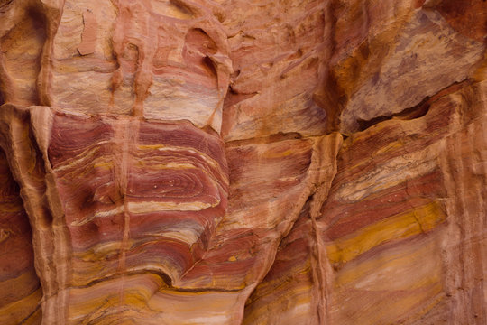 Colorful rock formation