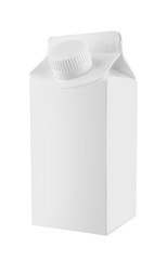 Milk and juice white carton package © krasyuk