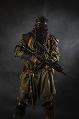 Fototapeta premium studio shot of nuclear survivor