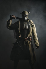 Fototapeta premium studio shot of nuclear survivor