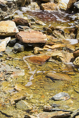 Cauce de río en Minas de Riotinto, Huelva