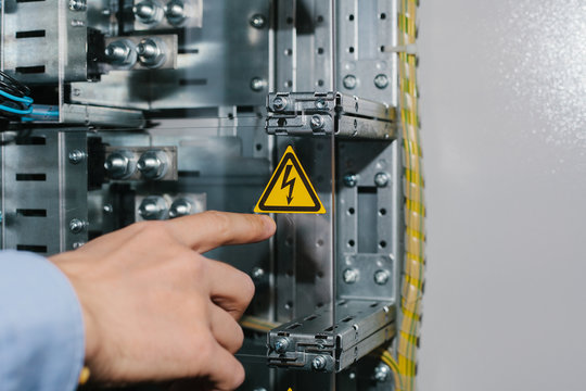 Low-voltage cabinet. Uninterrupted power. Electrical power.
