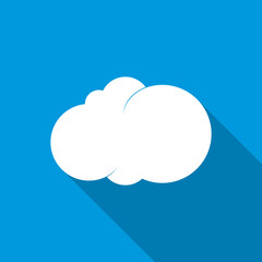 Cloud icon, flat style